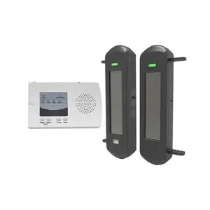 KIT de sistema de alerta perimetral de seguridad resistente a la intemperie para exteriores con rango de transmisión de 1/2 millas y rango de sensor amplio de 300 pies