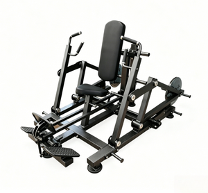 Equipo de fitness comercial para entrenamiento de fuerza: Máquina de pesas plana con palanca de acero, banco ajustable plano/inclinado para press de banca con seguridad para la espalda - Product Image 4