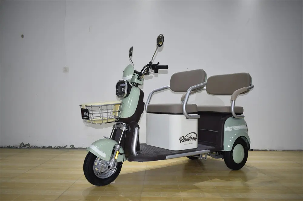 Promotional Environmental Electric Motor Tricycle Adult Tricycle With Basket