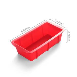 Molde Rectangular Ecológico de Silicona de 10 Pulgadas para Hornear Pan, Material de Grado Alimenticio Seguro para Cupcakes - Product Image 2