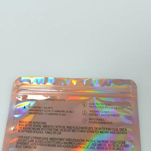 Bolsa transparente impresa a color, bolsa de plástico PE, bolsa resellable, bolsa con cierre vertical, bolsa con cremallera para ropa interior tipo culotte y otras prendas. - Product Image 2