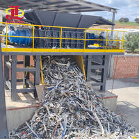 Aluminiumplatten-Recyclingmaschine Stahlplatten-Schredder Auto-Schreddermaschine Hammermühle