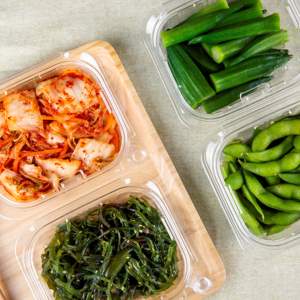 Conteneurs rectangulaires inviolables en RPET de qualité alimentaire de 8 oz Boîtes en plastique transparent RPET écologiques pour emballage alimentaire à emporter - Product Image 5