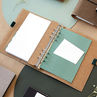 Agenda Diaria de Cuero PU con Logotipo Grabado, Tapa Dura de Alta Calidad, Encuadernación en Espiral, A6, para Reuniones de Negocios, Suministros de Oficina, Regalo