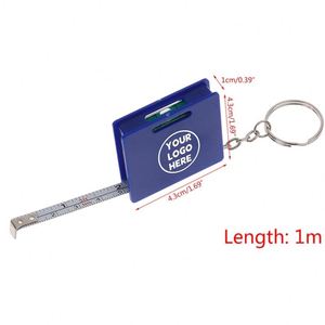 Factory Price Tape Measure Keychain with Horizontal Bubble Level Portable 3ft <b>Pocket</b> Measuring Tape Key Holder Bulk - Product Image 6