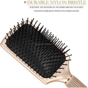 Fabricantes Peine de plástico Logotipo de nailon Peluquero personalizado Extensión flexible Peluca rizada húmeda <span class=keywords><strong>Cepillo</strong></span> <span class=keywords><strong>para</strong></span> desenredar el cabello <span class=keywords><strong>Denman</strong></span> - Product Image 4