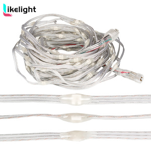 RGB Akıllı LED Perde Işıkları WS2815 APP Kontrollü IP67 Su Geçirmez Noel Tatil Dekorasyonu Ev İçin - Product Image 2