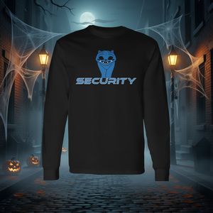 Camiseta de manga larga estilo informal para guardia de seguridad, unisex, cuello redondo, estampado digital - Product Image 3