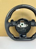 Volant en fibre de carbone pour Audi B9 R8 A1 A3 A4 A5 S4 RS5 S3 S4 S5 A6 A7 A8 Q3 Q5 Q7 Q8 TT R8 S6 RS6 RS7 S7 B8.5 B8
