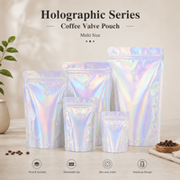 Sacs à café en stock, couleurs dorées, 500 grammes, sacs refermables en aluminium de qualité supérieure avec valve, sacs de stockage pour grains de café