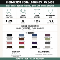 Leggings de yoga et Pilates pour femmes, taille haute, effet push-up, contrôle du ventre, super extensibles, 16 couleurs