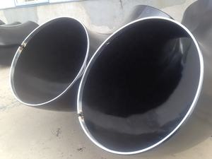 מרפק <span class=keywords><strong>90</strong></span> מעלות מפלדה שחורה DIN SMS ISO <span class=keywords><strong>CS</strong></span>, ריתוך ראש עגול, משטח חלק, לחץ גבוה, ליישומי נפט וגז - Product Image 6