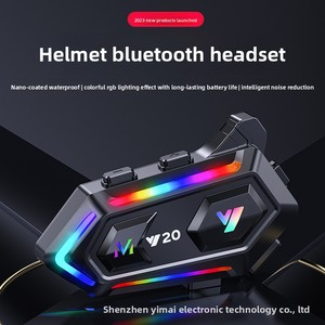 Y20 Nuevo Auricular Inalámbrico Compatible <span class=keywords><strong>con</strong></span> Todos los <span class=keywords><strong>Cascos</strong></span>, Manos Libres, <span class=keywords><strong>con</strong></span> Luces RGB y Música - Product Image 5