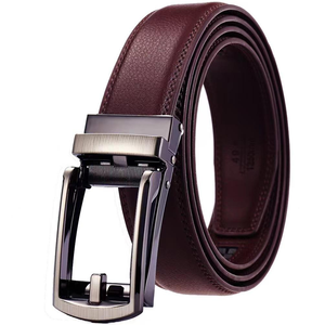 <span class=keywords><strong>Ceinture</strong></span> en <span class=keywords><strong>cuir</strong></span> véritable sur mesure de <span class=keywords><strong>haute</strong></span> qualité pour homme, réversible, avec boucle automatique à cliquet en alliage, en <span class=keywords><strong>cuir</strong></span> de vachette - Product Image 2