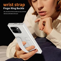 Étui officiel pour smartphone Google Pixel 9 Pro Fold avec charnière magnétique, coque intégrée, film protecteur et support bracelet compatible