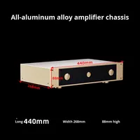 Châssis d'amplificateur BRZHIFI FM300A, châssis en tôle personnalisé, formage de tôle, châssis composite fer-aluminium, châssis d'amplificateur Hi-Fi