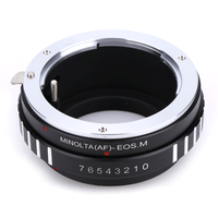 Adaptateur AF-EOSM pour objectif Sony Alpha Minolta AF MA à appareil photo Canon EOS M M100 M50 EF-M