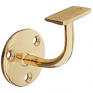 Support de main courante élégant 2026 en laiton avec finition dorée par poudrage, artisanat décoratif et supports de corde fiables - Product Image 1