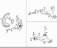 Bras de suspension inférieur avant droit en alliage d'aluminium de haute qualité pour Mercedes Benz 636 639 Numéro OE 6393301307