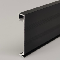 Profilé LED en aluminium de 6 cm pour éclairage de plinthe, tempérage T5, blanc chaud 3500K, Ra90 CRI, vente en gros
