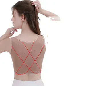 Soporte íntimo de pecho para mujer de bajo precio para evitar la flacidez de los senos, chalecos con correas cruzadas y ropa interior con forma de cuerpo