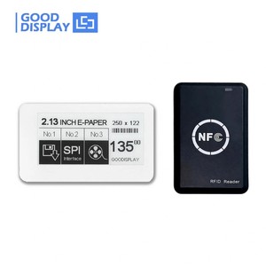 Écran E-Ink/E-Paper passif de 2,13 pouces alimenté par NFC, sans fil, sans batterie, étiquette Eink, GDN0213BW - Product Image 4