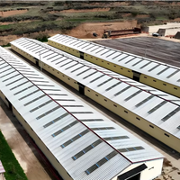 Estructura de Acero Prefabricada para Naves Avícolas Ligeras, Establos, Almacenes, Construcción Rápida con Soldadura y Doblado