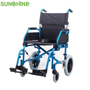 CE Superleichter Aluminium-Rollstuhl Deluxe Faltbarer Rollstuhl für Häusliche Pflege Behinderte Ältere Mobilitätshilfe zur Rehabilitation - Product Image 2