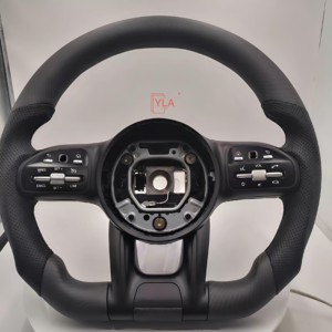 Volant de voiture personnalisé en cuir pleine fleur pour Mercedes-Benz A, B, C, E, <span class=keywords><strong>S</strong></span>, G, <span class=keywords><strong>GLA</strong></span> <span class=keywords><strong>45</strong></span>, GLB 35, GLC 63, GLE 63, GLS 63, G 63, SL 63 AMG 2021 - Product Image 6