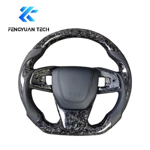 พวงมาลัยแอลอีดีแบบสปอร์ตคาร์บอนไฟเบอร์ปลอมแปลงสำหรับฮอนด้า CRV CRZ 10th Gen <span class=keywords><strong>Civic</strong></span> Type R Fk7 2015 2016 2017 <span class=keywords><strong>2018</strong></span> 2019 2020 - Product Image 4