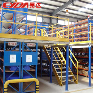 Sistema de estanterías de acero de almacenamiento de almacén multinivel Protección contra la corrosión Plataforma de Estructura Industrial Estantería de entresuelo de metal - Product Image 1