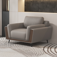 Ensemble de canapés de réception de bureau en cuir PU - Design moderne, durable et écologique, mobilier commercial modulaire avec structure en bois