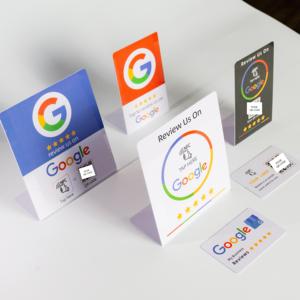 Biểu tượng tùy chỉnh <span class=keywords><strong>NFC</strong></span> tap Google PVC đứng mini RFID Tag không tiếp xúc QR mã Bảng Menu hiển thị đứng cho bàn hiển thị thanh toán - Product Image 2