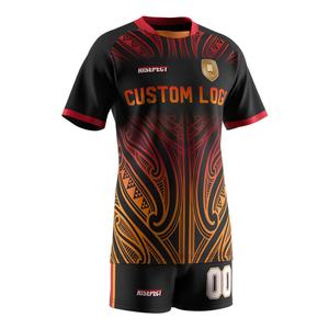 T-shirt et short de sport pour homme, col rond, Dry-Fit, rembourré, pour l'entraînement et le rugby, impression ODM - Product Image 3