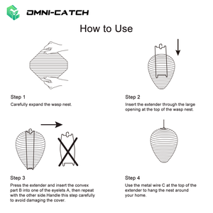 Outdoor Waterproof Solid Eco-Friendly Paper Lantern Wasp Bait Trap <strong>Insect</strong> Repellent Hanging Decoy <strong>Nest</strong> Pest Control for Bees - Product Image 4