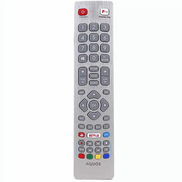 Pengganti Remote Control untuk Sharp Aquos SHW/RMC/0121 SHWRMC0121 Full HD Smart LED TV dengan Netflix