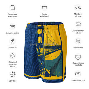 Yüksek Kaliteli Tam Baskılı File Şortlar Antrenman Basketbol Şortları Fermuarlı Cepli Erkek Basketbol Şortları - Product Image 5