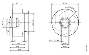 Оригинальный немецкий вентилятор Erox AC400V <span class=keywords><strong>2.3</strong></span>/1.3A DC EC, высоковольтный инверторный центробежный высокомощный вентилятор для серверных шкафов RH50M-6DK.41.1R - Product Image 3