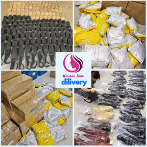 Nguyên Brazil mật độ 200 40 inch HD sâu sóng ren phía trước Tóc Giả 13x4 ren phía trước tóc con người kinky thẳng Jerry Curl sóng tự nhiên - Product Image 6