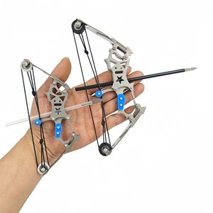 PIAO YU <span class=keywords><strong>Mini</strong></span> <span class=keywords><strong>arc</strong></span> composite en acier inoxydable Sports d'intérieur et d'extérieur Petite <span class=keywords><strong>poulie</strong></span> tir à l'<span class=keywords><strong>arc</strong></span> et à la flèche - Product Image 4