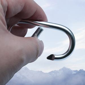 Promosi 4cm kait <span class=keywords><strong>Oval</strong></span> aluminium <span class=keywords><strong>Carabiner</strong></span> dengan akhir polos untuk Dompet & pegangan - Product Image 4