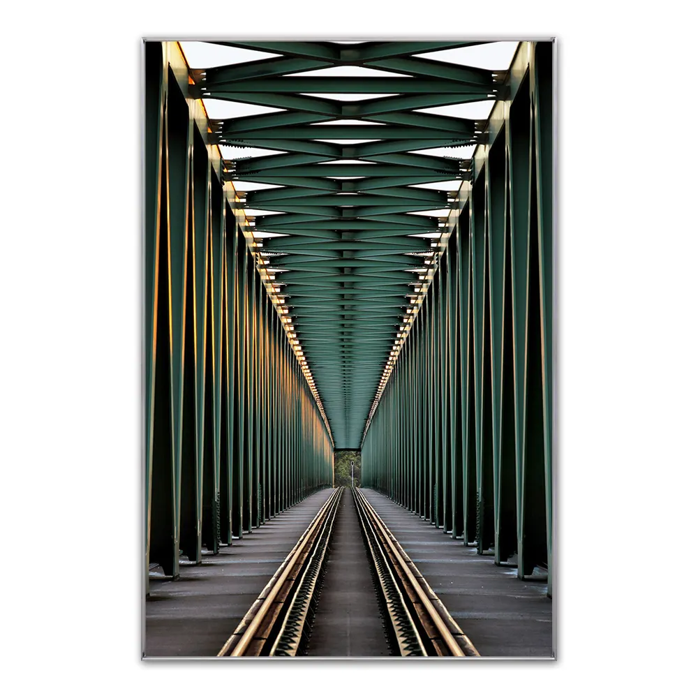 Modern Luxury Style Digital Printing Green Corridor On Canvas For Wall Decoration