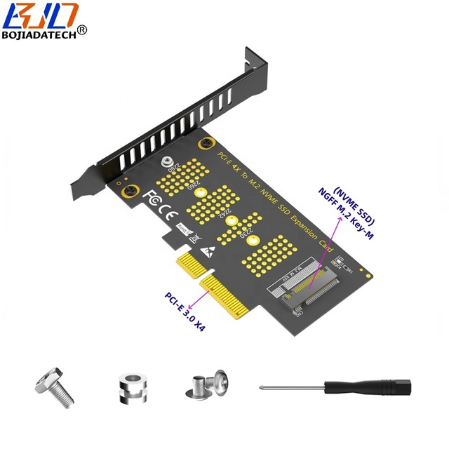 PCI Express X4 PCI-E 3.0 4X to NGFF M.2 Key-M 2230 2242 2260 2280 NVME SSD Converter Adapter Card in Stock