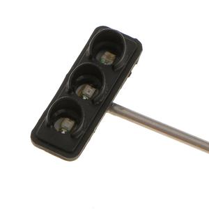 3 pezzi 70mm modello semaforo a 3 luci IP65 giallo LED luci solari in alluminio e materiale PC per il controllo del traffico - Product Image 3
