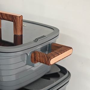 Batterie de cuisine antiadhésive en aluminium moulé sous pression, 16 pièces, grande taille, ensemble de casseroles et poêles en <span class=keywords><strong>granit</strong></span> - Product Image 4