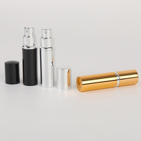 Flacon de parfum miniature rechargeable en verre et aluminium argenté 10 ml avec logo personnalisé, atomiseur de voyage, styles classiques, flacons de luxe pour Cologne