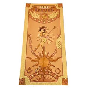 Moneda Conmemorativa <span class=keywords><strong>de</strong></span> <span class=keywords><strong>Sakura</strong></span> Cardcaptor, Cinco Estilos Nuevos, Lámina Dorada, Moneda <span class=keywords><strong>de</strong></span> Plástico, Regalo para Coleccionistas - Product Image 2