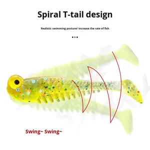 Samurai Soul <span class=keywords><strong>petit</strong></span> 5cm 1.2g coloré oeil de poisson leurre mixte appât souple Silicone matériel pour la pêche de fond bar poisson d'eau salée <span class=keywords><strong>brochet</strong></span> - Product Image 5
