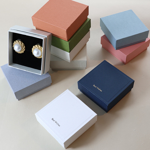 MOJIU Customizable Kraft Cardboard Jewelry Drawer Box Women Fashionable Elegant Packaging Necklaces <b>Rings</b> Custom Logo Made - Product Image 2