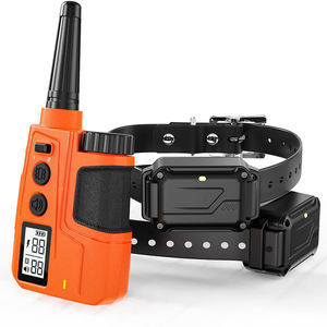 Wasserdichtes wiederauf lad bares Kunststoff-Hunde trainings halsband 2-Hunde-Fernbedienung 4000ft Reichweite Einstellbarer Piepton Vibrations sicher - Product Image 1